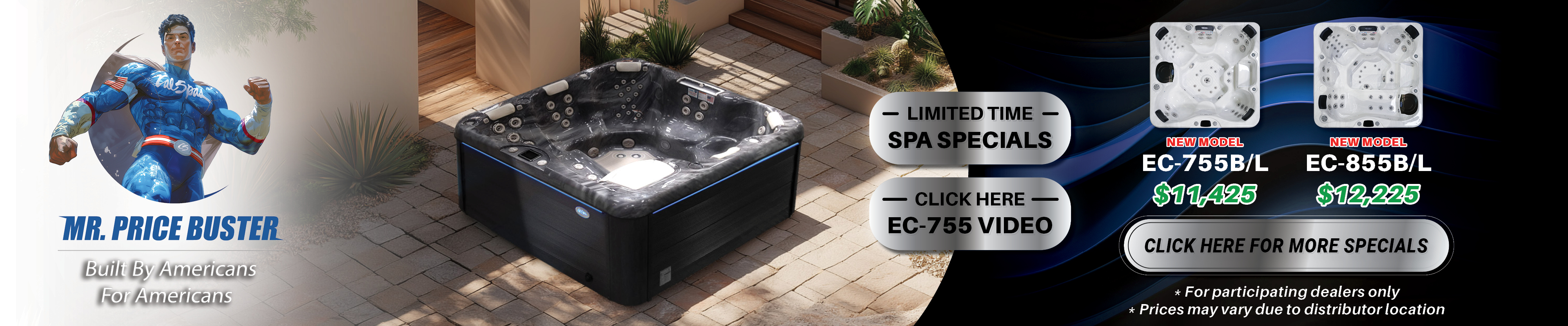 Calspas hot tub being used in a family setting - Elpaso